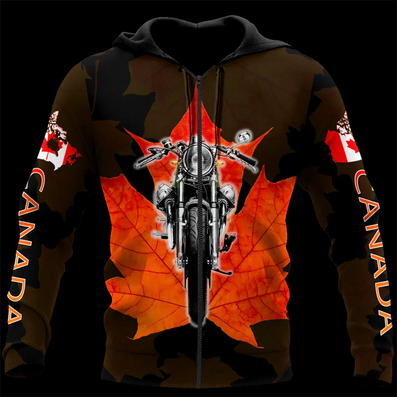 Street Fashion Canada - Sudadera con capucha con estampado 3d